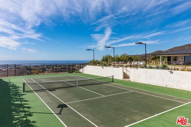 view of tennis court