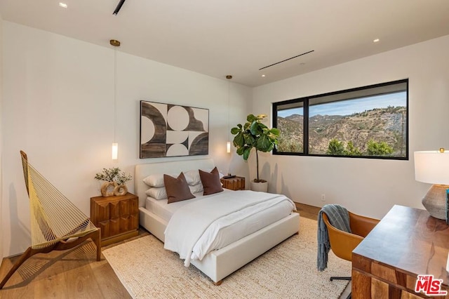 bedroom featuring hardwood / wood-style floors