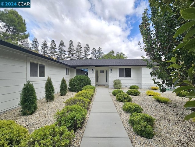 view of ranch-style home