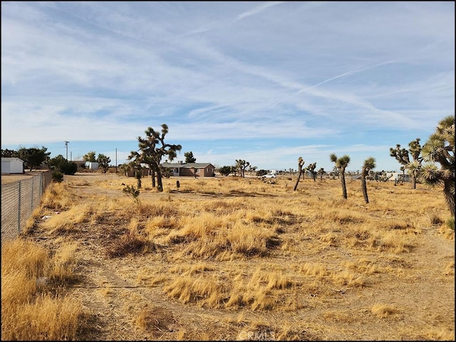 view of landscape with a rural view