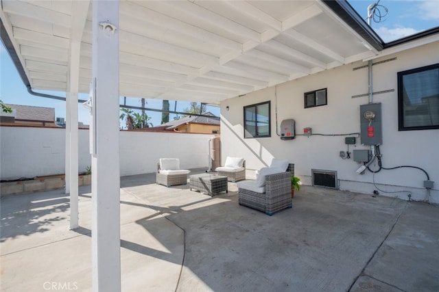 view of patio / terrace with outdoor lounge area