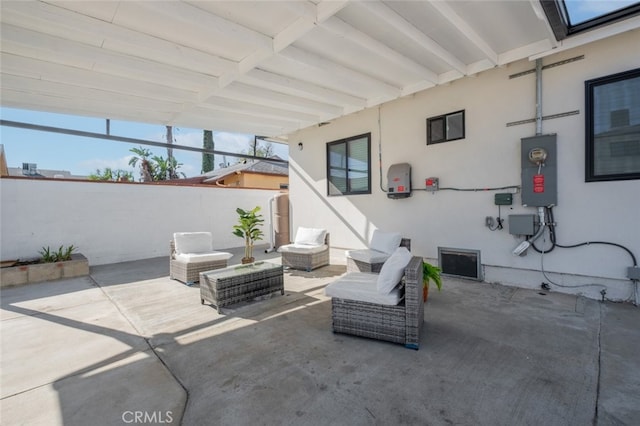 view of patio / terrace featuring outdoor lounge area