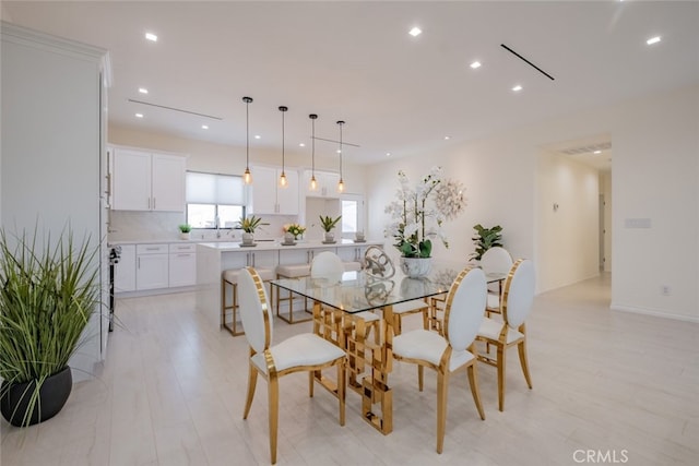 view of dining area