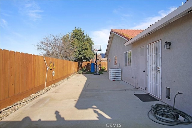 view of home's exterior featuring a patio