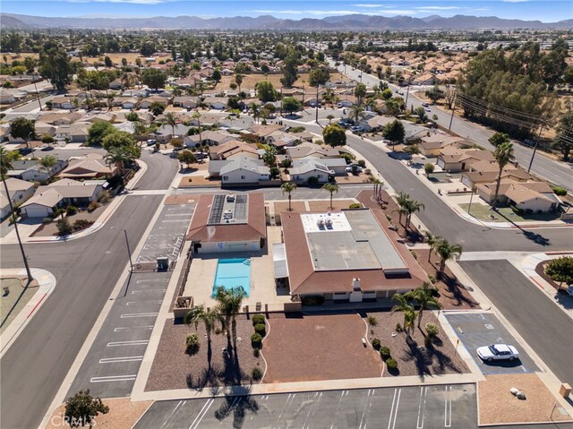 aerial view featuring a mountain view