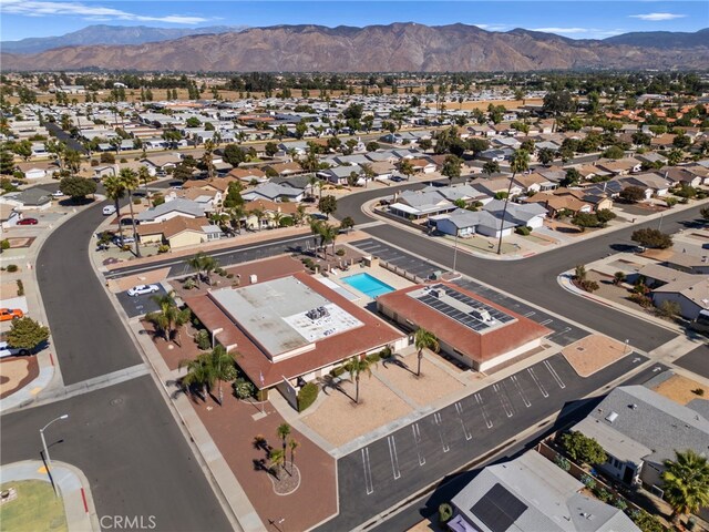 aerial view featuring a mountain view