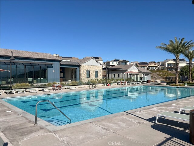 view of pool with a patio