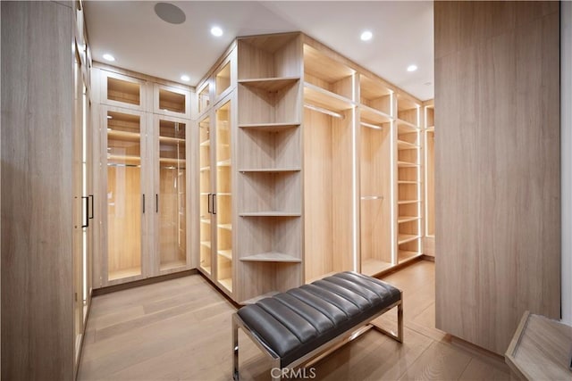 interior space featuring light hardwood / wood-style floors