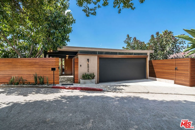 modern home with a garage