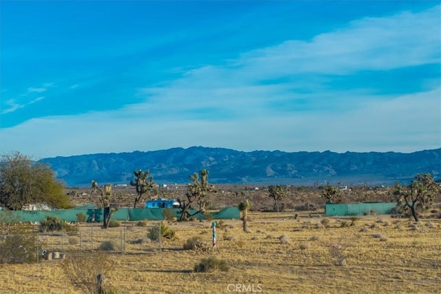 property view of mountains with a rural view