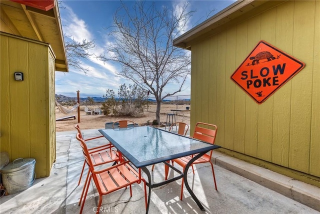 view of patio / terrace with outdoor dining area