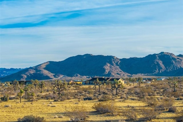 view of mountain feature featuring a rural view