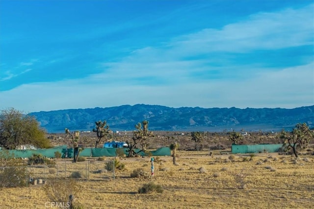 property view of mountains with a rural view