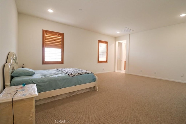 bedroom featuring carpet floors