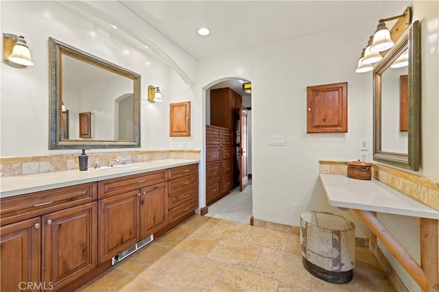 bathroom with vanity