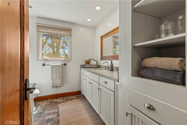 bathroom featuring vanity