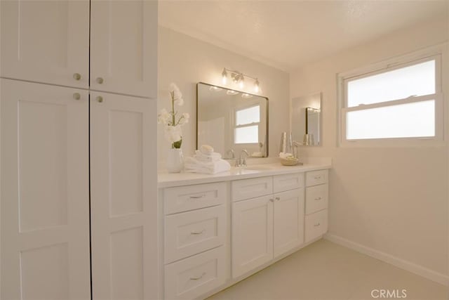 bathroom with vanity