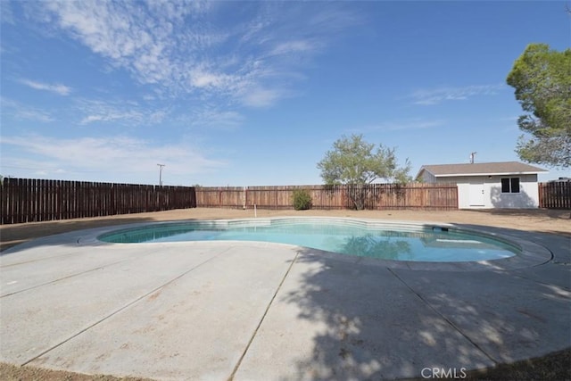 view of pool with a patio