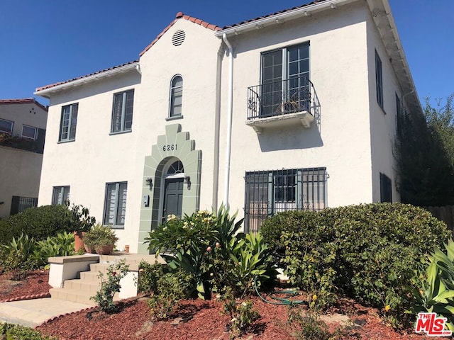 view of mediterranean / spanish house