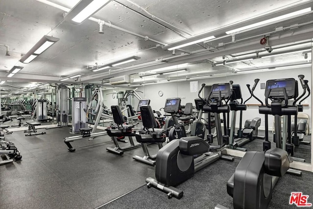 view of exercise room