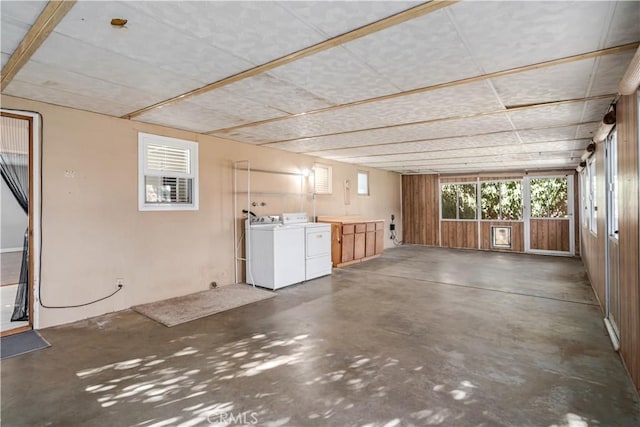 interior space featuring washing machine and dryer