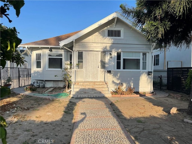 view of bungalow-style home