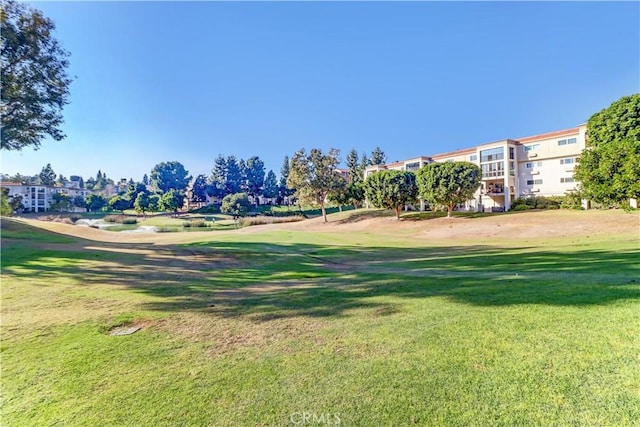 view of home's community featuring a yard