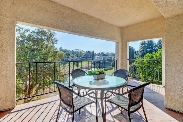 view of balcony