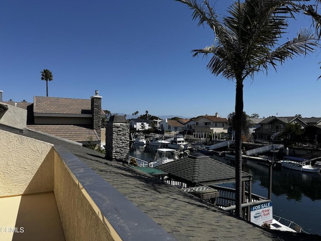 exterior space with a residential view