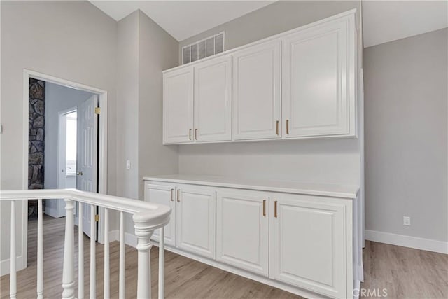 interior space featuring light hardwood / wood-style flooring