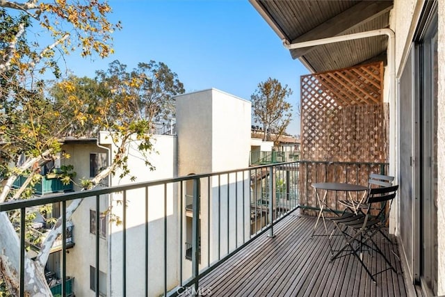 view of balcony