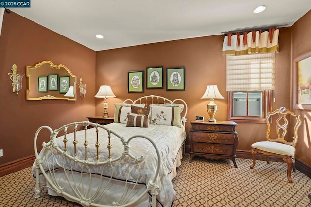 bedroom featuring carpet flooring