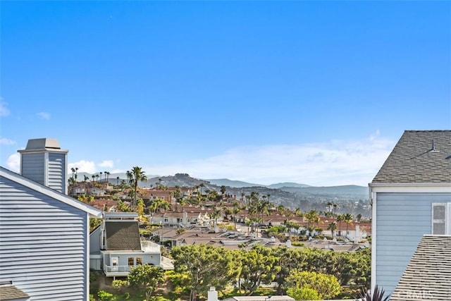 mountain view featuring a residential view