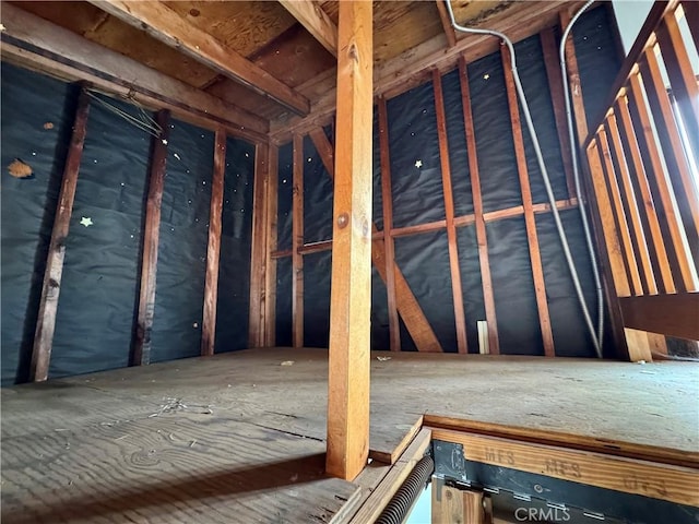 view of attic