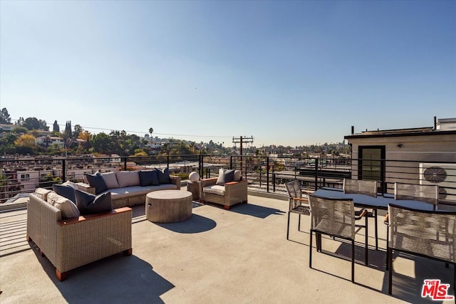 view of patio / terrace with an outdoor hangout area