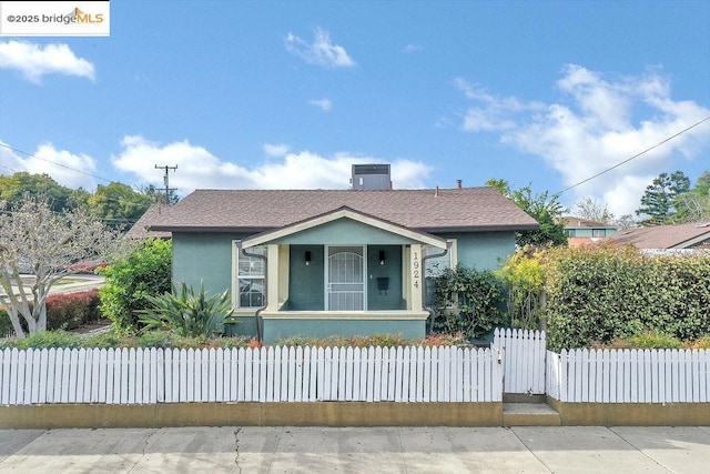 view of bungalow