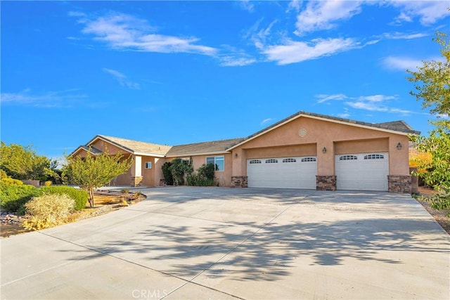 ranch-style house with a garage