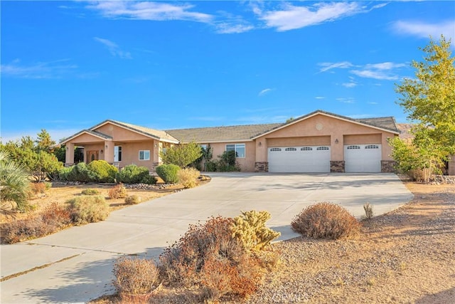 ranch-style house with a garage