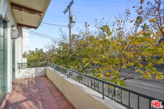 view of balcony