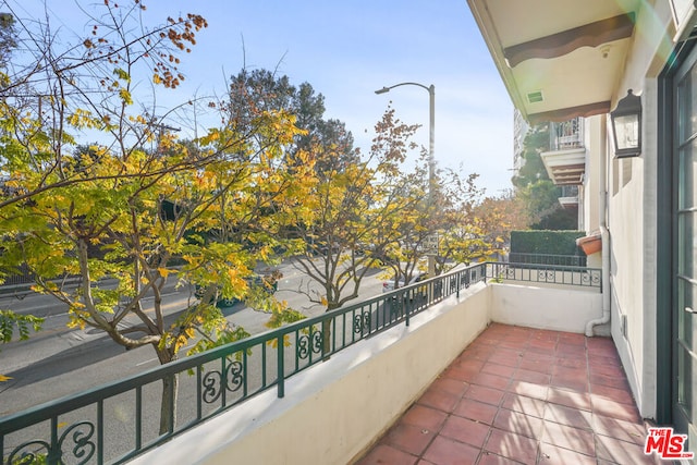 view of balcony