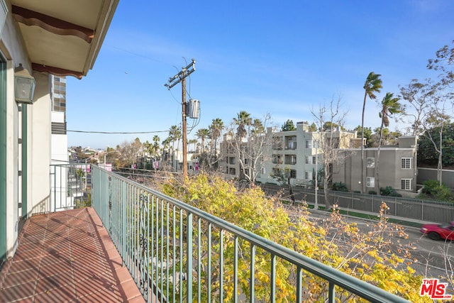 view of balcony