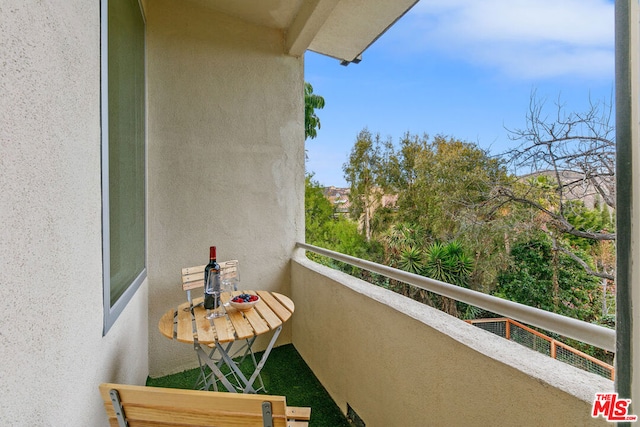 view of balcony