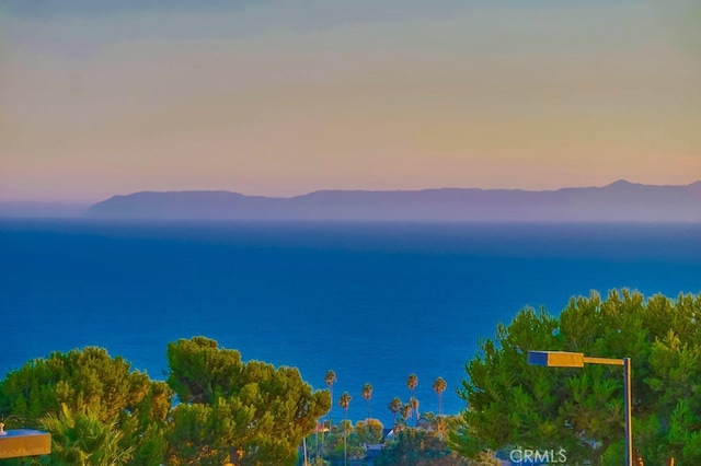 water view featuring a mountain view