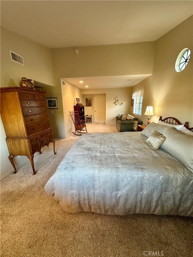 bedroom with carpet flooring