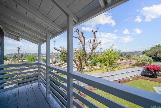 view of balcony