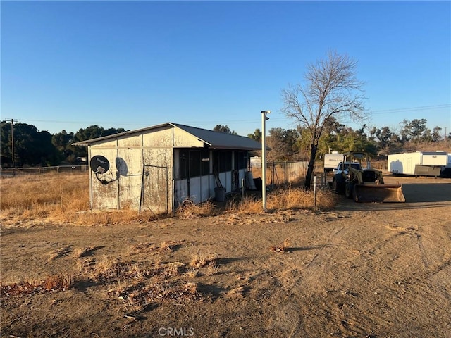 view of outbuilding