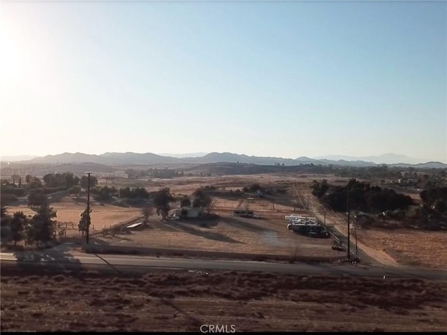 property view of mountains with a rural view