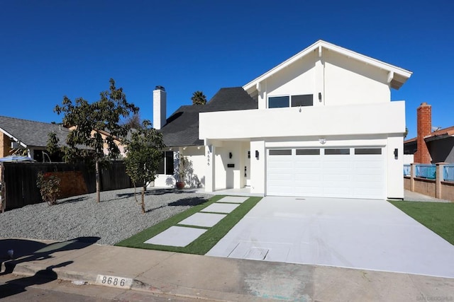 view of front of house featuring a garage