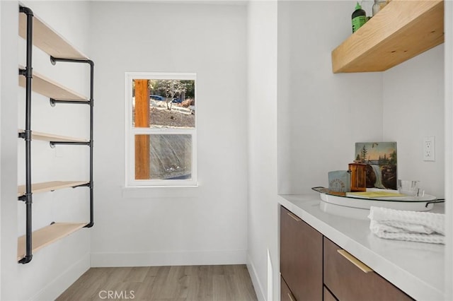 interior space with hardwood / wood-style flooring and a wealth of natural light