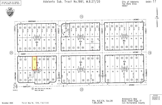 0 Brockman Ave, Adelanto CA, 92301 land for sale